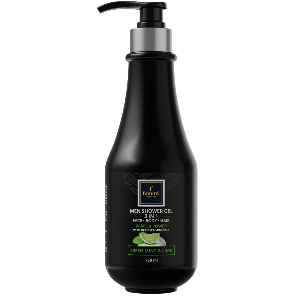 Гель для душу Famirel Для чоловіків 3 в 1 Зимова сила з м'ятою та лаймом 750 мл (7290114085144)