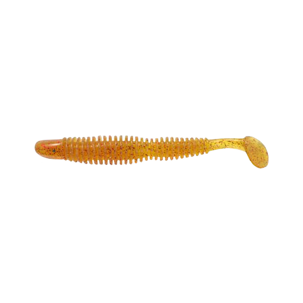 Силікон рибальський Reins Bubbling Shad 4" 566 Motor Oil Red Flake (8 шт/уп.) (1552.04.04)