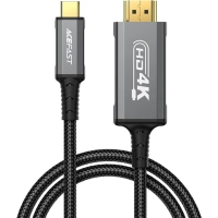 Кабель мультимедійний USB-C to HDMI M 1.8m black Acefast (6974316283362)