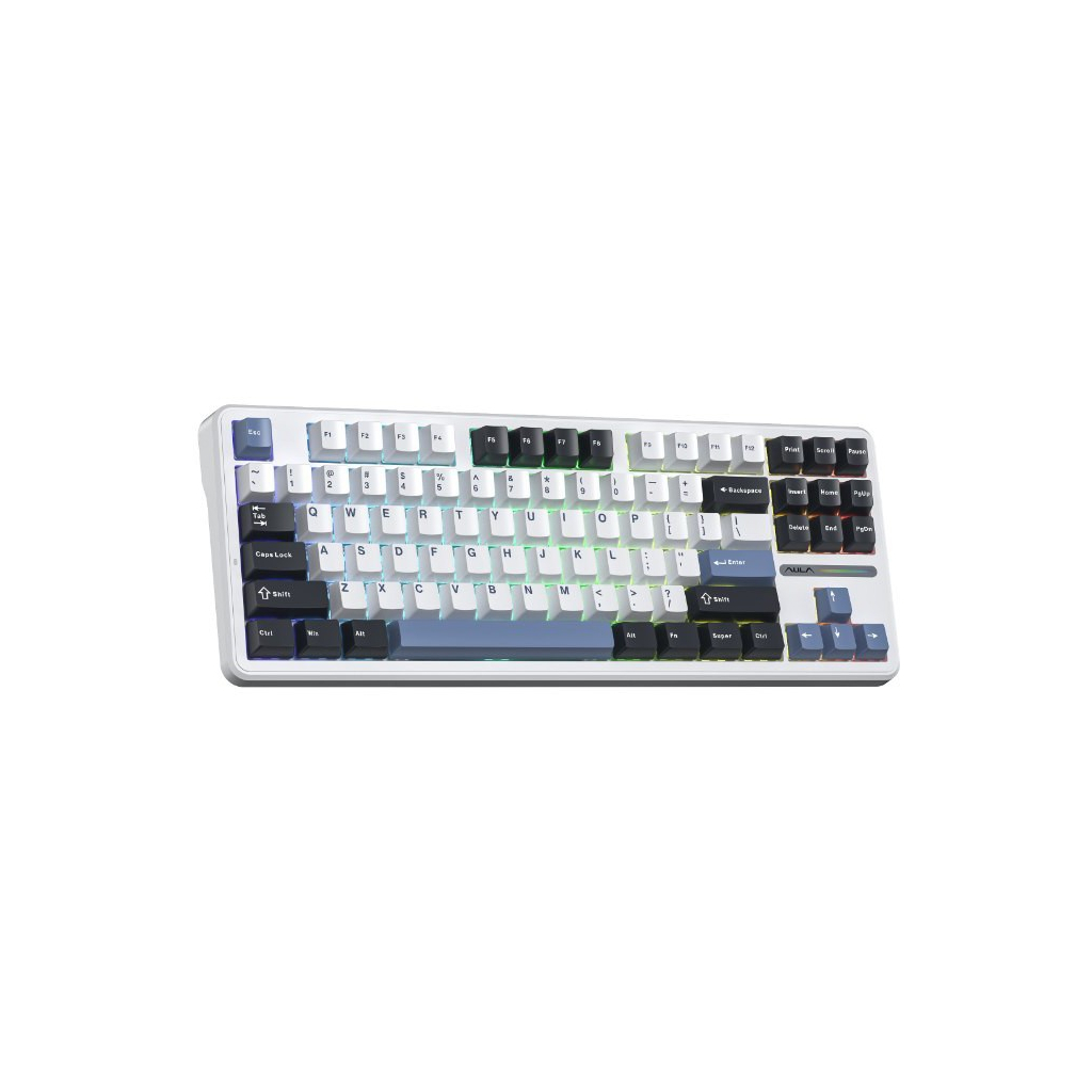 Клавіатура Aula F87 Gasket Greywood V3 Wireless/Bluetooth/USB UA White (6948391208602) Клавіатура Aula F87 Gasket Greywood V3 Wireless/Bluetooth/USB UA White (6948391208602)