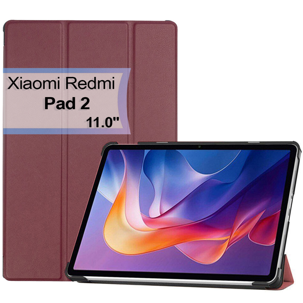 Чохол до планшета BeCover Smart Xiaomi Redmi Pad 2 11.0" Red Wine (713644)