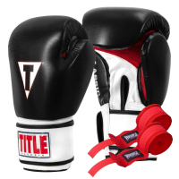 Boxing gloves Title Classic Leather 2.0 Black/White/Red M 12 oz (CSBGL2 M BK/WH/RD)