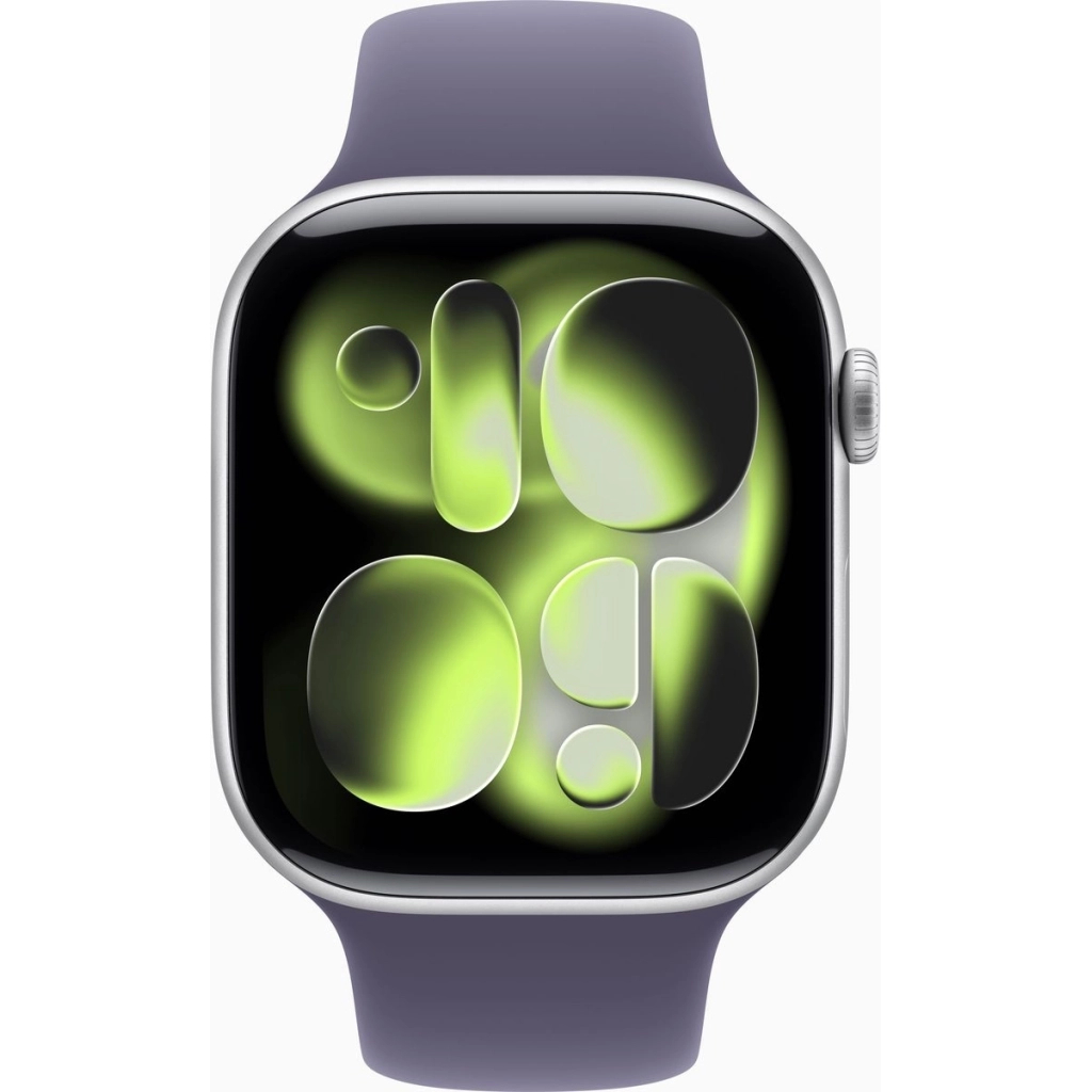 Смарт-годинник Apple Watch Series 11 GPS + Cellular 46mm Silver Aluminium Case with Purple Fog Sport Band - S/M (MFCP4RK/A)