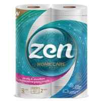 Paper towels Zen Premium Care 3 layers 50 tears 11 m 2 rolls (5944582100275)