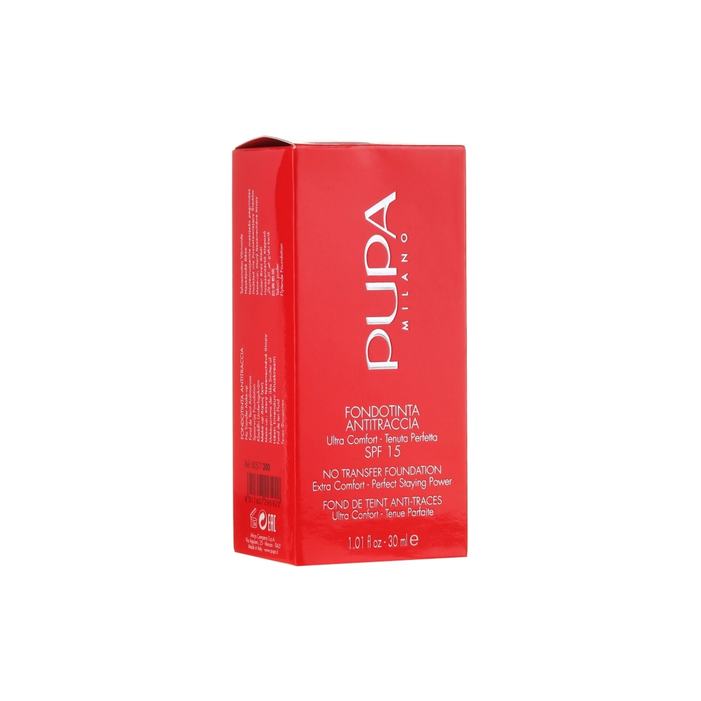 Тональний крем Pupa No Transfer Foundation 02 - Light Beige (8011607094547)