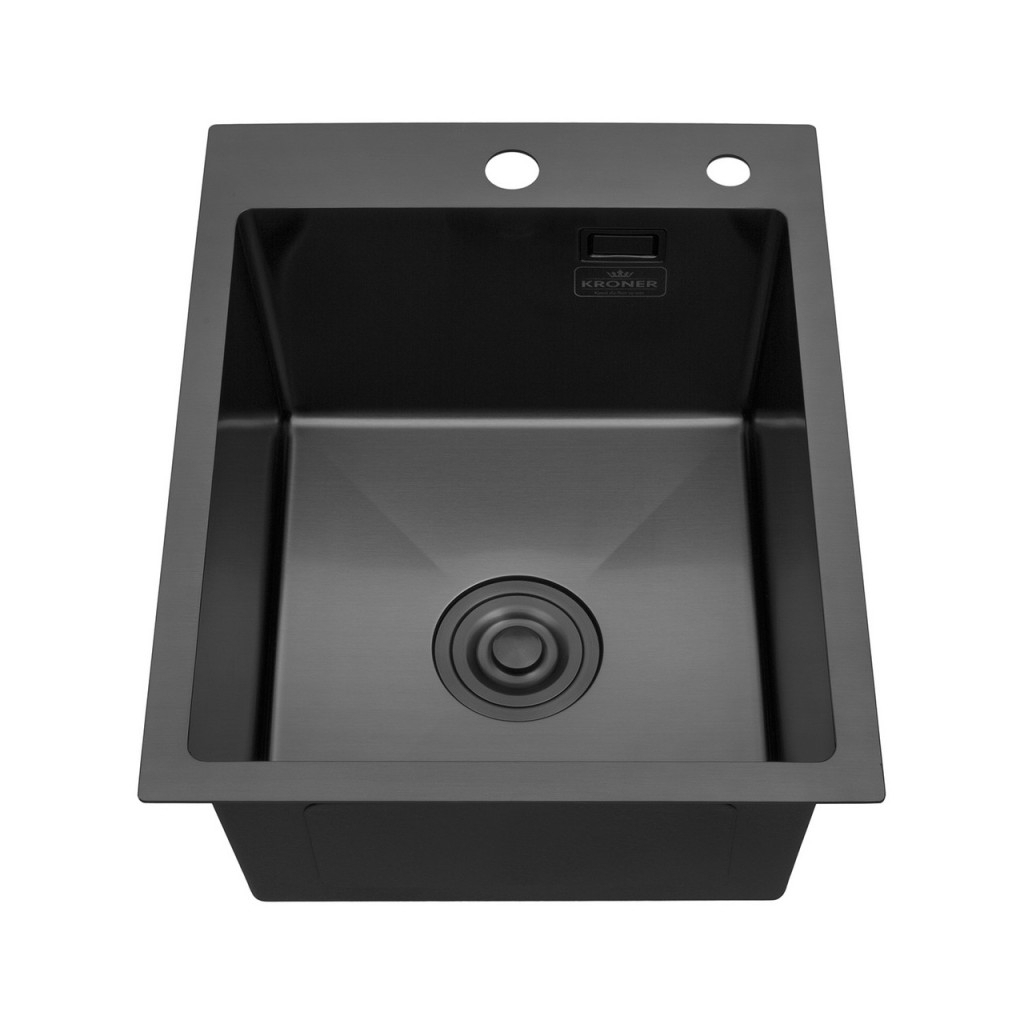 Мийка кухонна Kroner PVD Schwarze-4050HM (CV035374) Мийка кухонна Kroner PVD Schwarze-4050HM (CV035374)