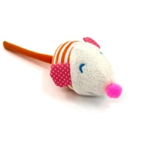 Cat Toy Hippie Pet Mouse Medium Orange 9cm (HIPCT2304059O)