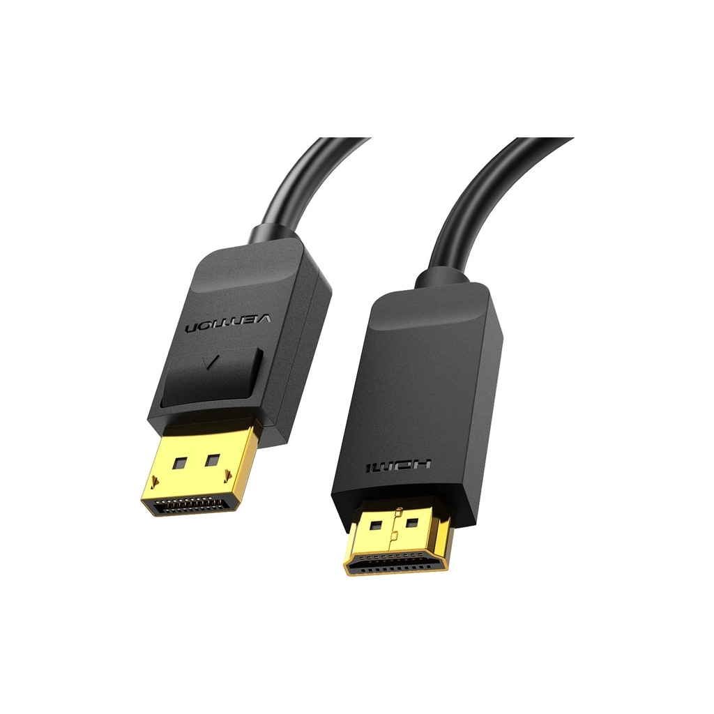 Кабель мультимедійний DisplayPort M to HDMI M 1.5m 4K30Hz black Vention (HAGBG) Кабель мультимедійний DisplayPort M to HDMI M 1.5m 4K30Hz black Vention (HAGBG)