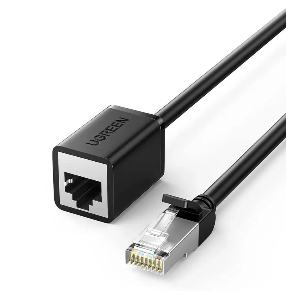 Патч-корд 2м, F/UTP Cat 6 Ethernet RJ45 Extension Male/Female Patch Cords NW112 Black Ugreen (11281) Патч-корд 2м, F/UTP Cat 6 Ethernet RJ45 Extension Male/Female Patch Cords NW112 Black Ugreen (11281)