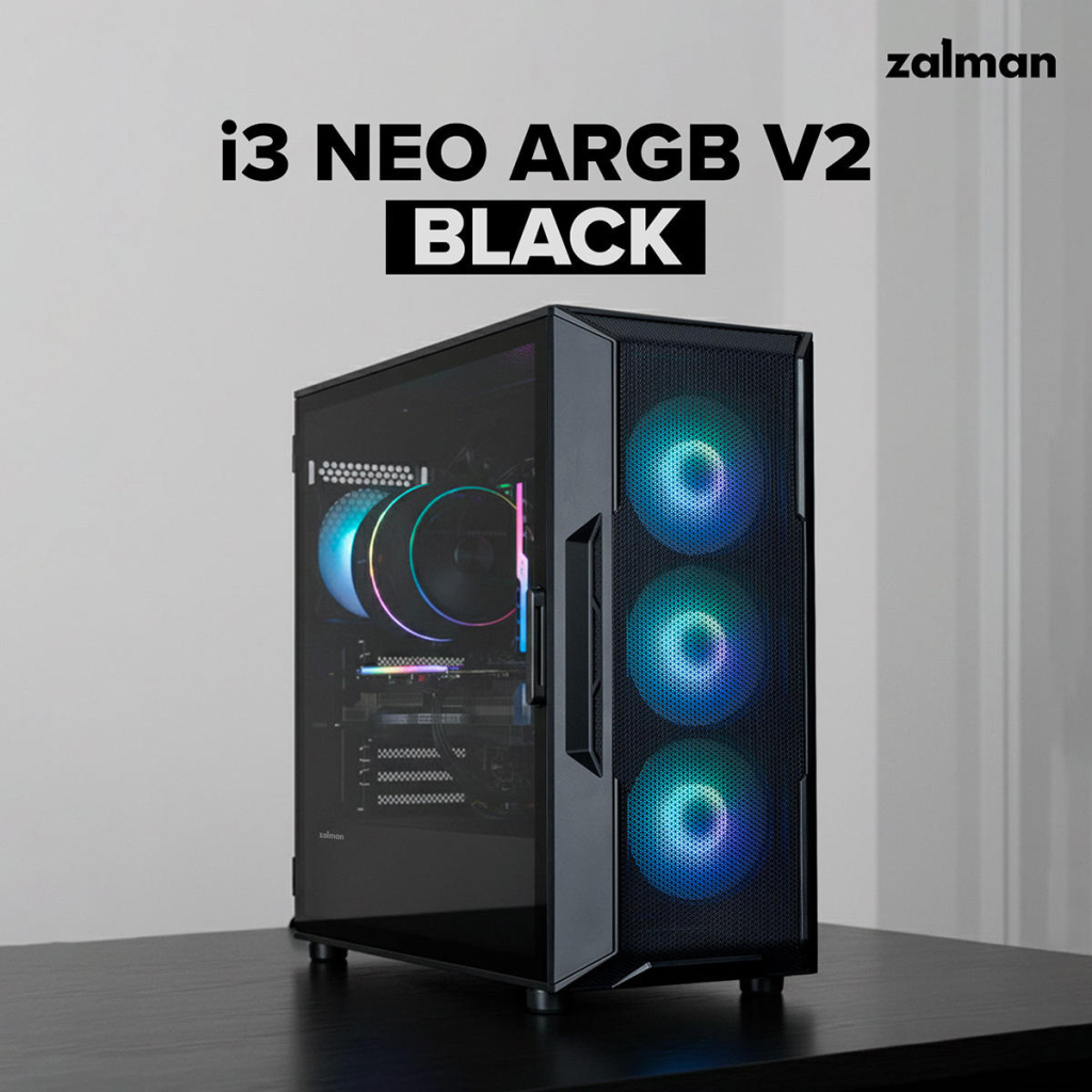 Корпус для ПК Zalman I3NEOARGBV2BLACK Корпус для ПК Zalman I3NEOARGBV2BLACK