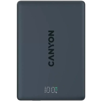 Батарея універсальна Canyon 5000mAh OnPower 500 PD20W Magnetic wireless MagSafe Black (CNS-CPB500B)
