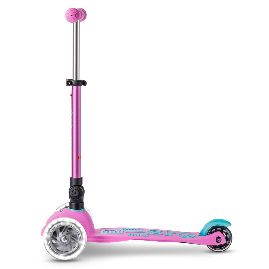 Самокат Micro Mini Deluxe Foldable LED" складний Лавандовий" (MMD398)