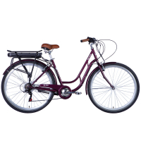 Електровелосипед Dorozhnik 28" eRETRO Vbr FR рама-19" 36B 13А*г 500Вт 2026 малиновий (ELB-D-28-112)