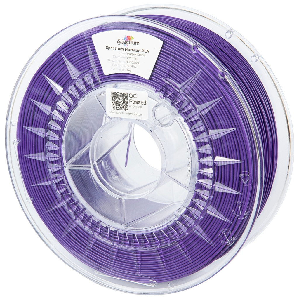Пластик для 3D-принтера Spectrum PLA Huracan PLA 1.75mm 1kg PURPLE GRAPE (80927)