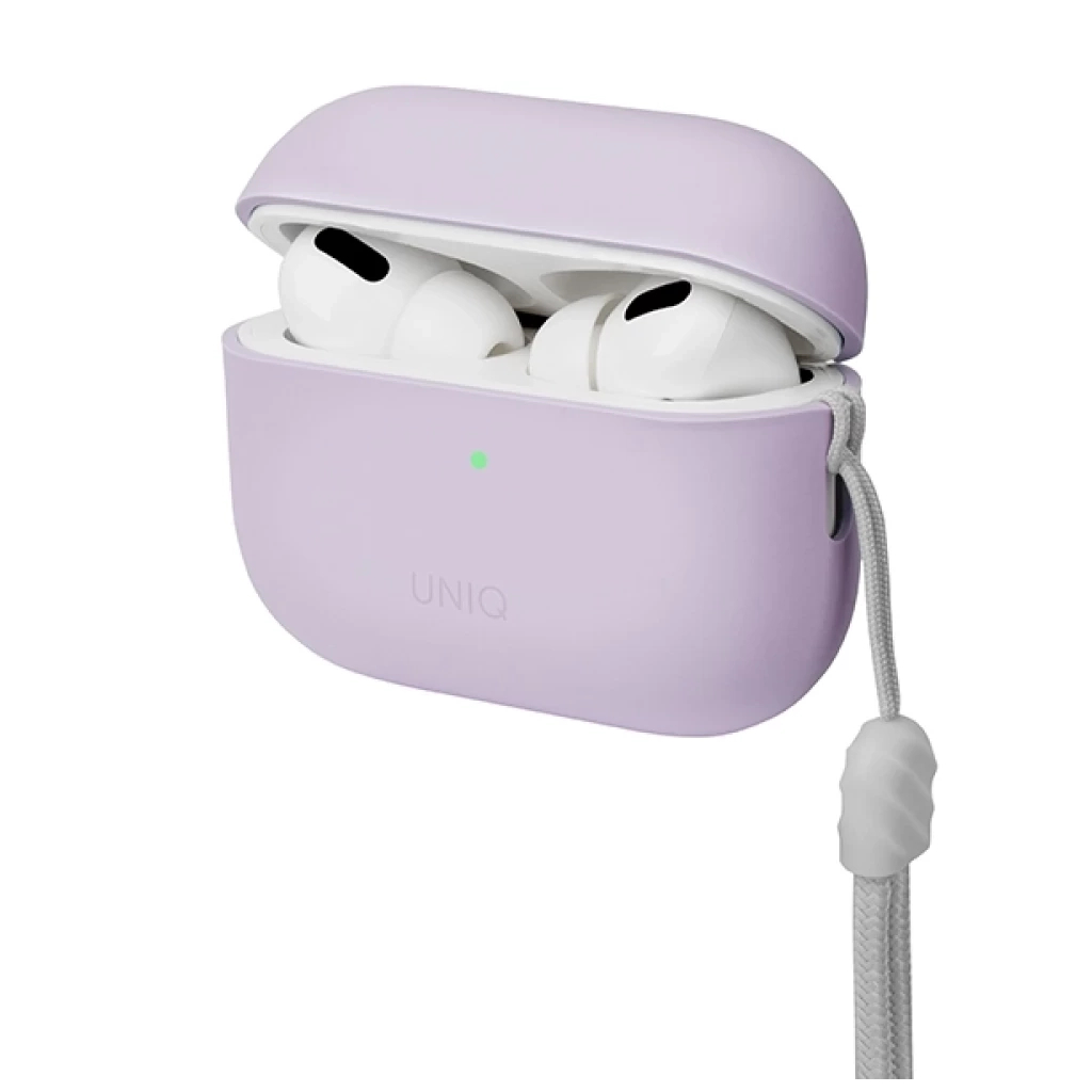 Чохол для навушників Uniq Lino AirPods Pro 2 gen Silicone Lilac lavender (8886463683569)