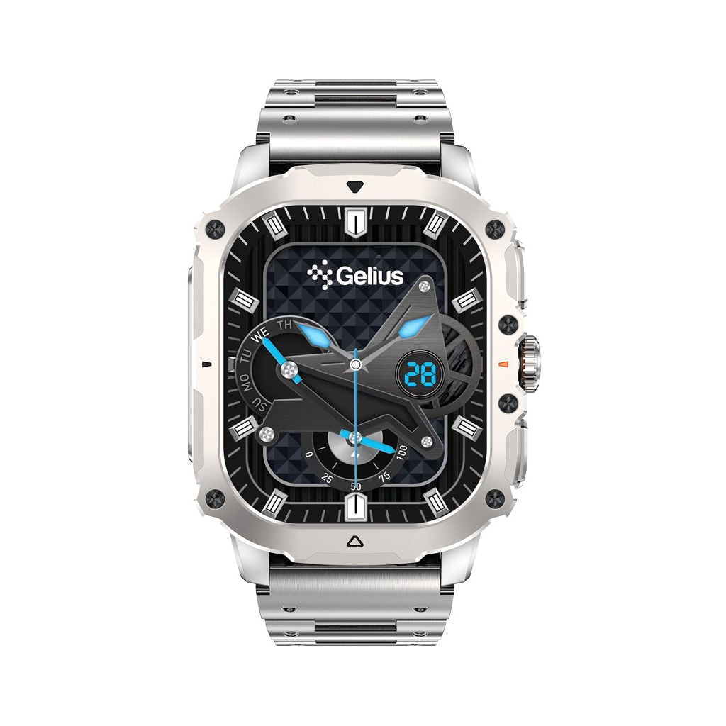Смарт-годинник Gelius Tactical Heavy (GP-SW016) Silver Titan (2099901019103)