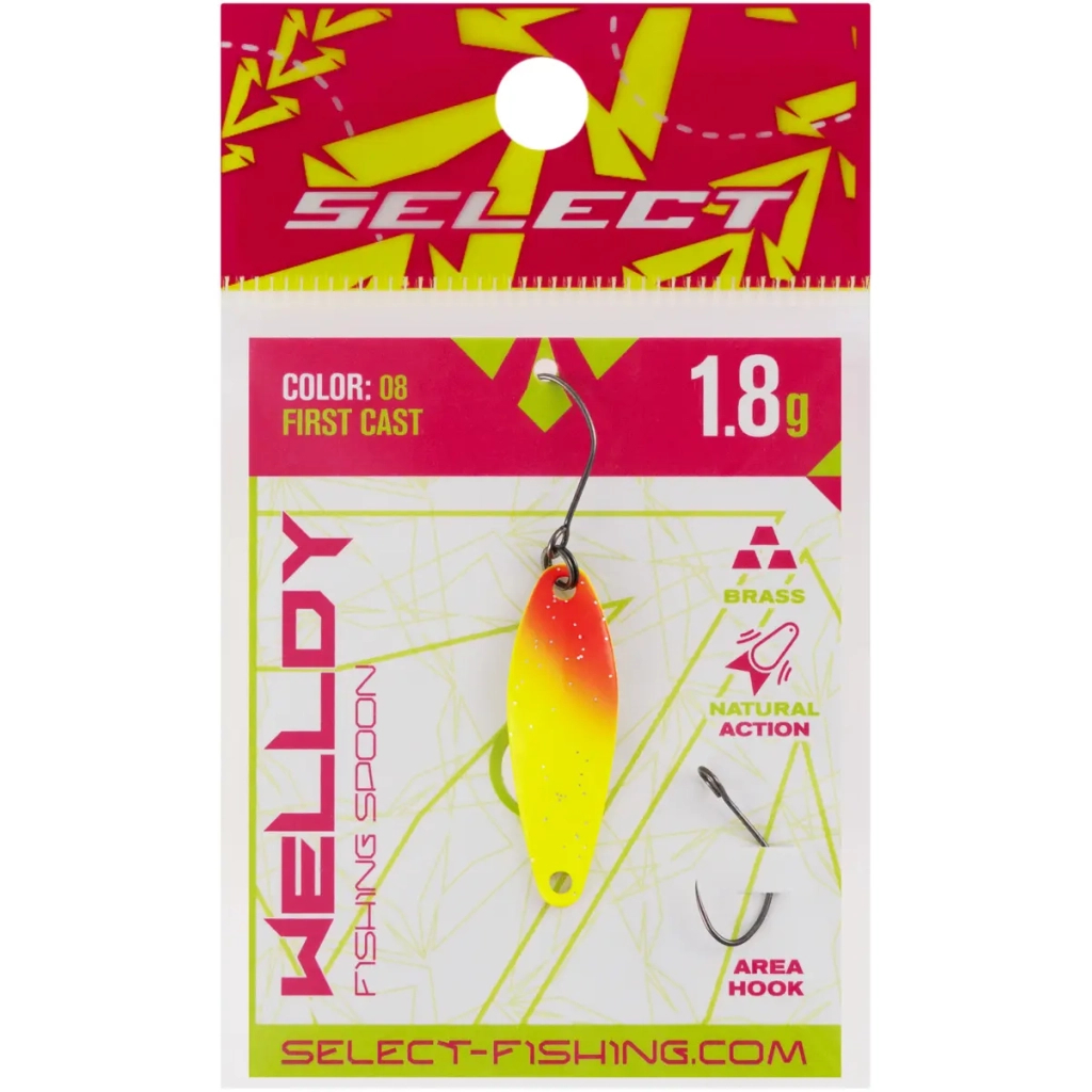 Блешня Select Welldy 1.8g 31mm 08 First Cast (1870.80.86) Блешня Select Welldy 1.8g 31mm 08 First Cast (1870.80.86)