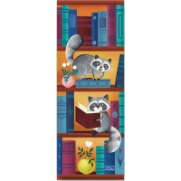 Bookmarks for books Lyutsink "Raccoons. Bookshelf" 1 pc. (LK000000090) (2000000000090)