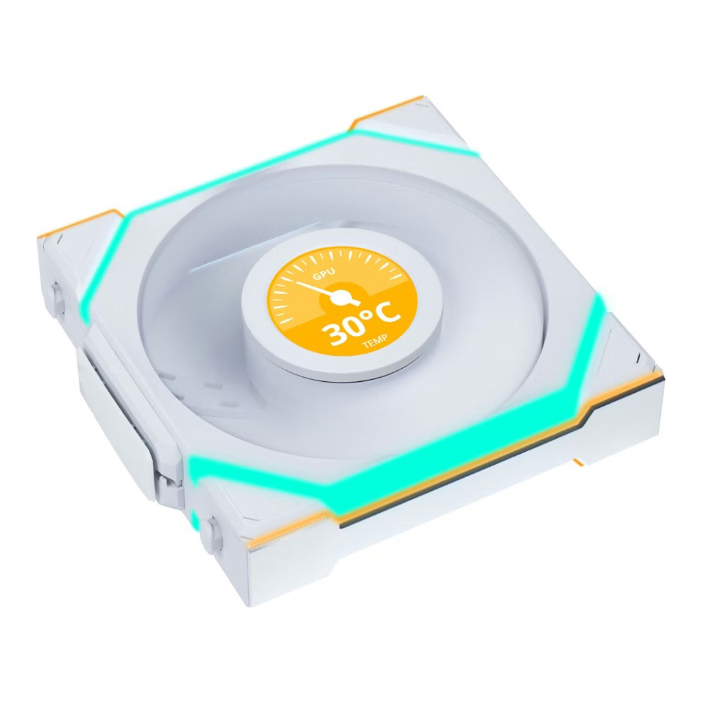 Кулер до корпусу Lian Li UNI Fan SL WIRELESS LCD 120-1, White (G99.12SLLCD1W1W.00) Кулер до корпусу Lian Li UNI Fan SL WIRELESS LCD 120-1, White (G99.12SLLCD1W1W.00)