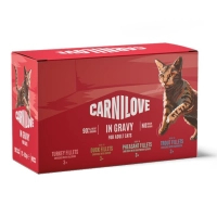 Вологий корм для кішок Carnilove Gravy Multipack в соусі в асортименті 12x85 г (8595602582747)