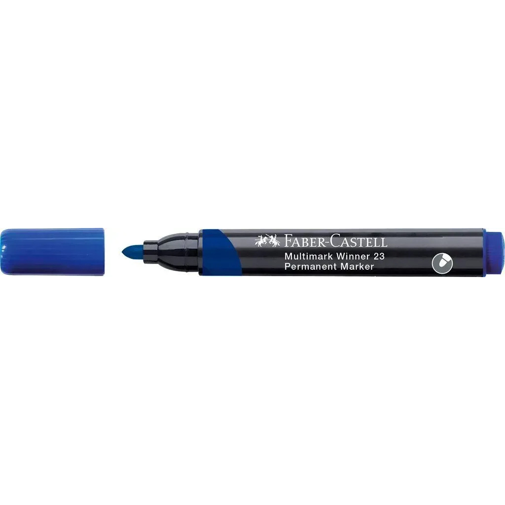 Маркер Faber-Castell перманентний Multimark Winner 23, колір синій (32838)