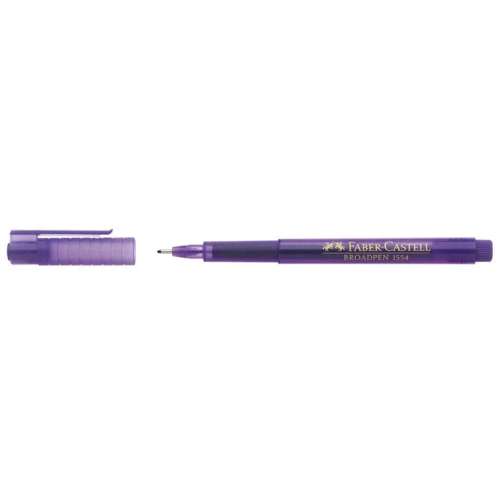 Лайнер Faber-Castell BROADPEN 1554 фіолетовий, 0,8 мм (25788)