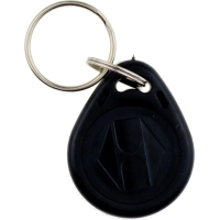 Keychain with Voltronic MIFARE chip, 13.56MHz, 1K, black (Mifare 1K111)
