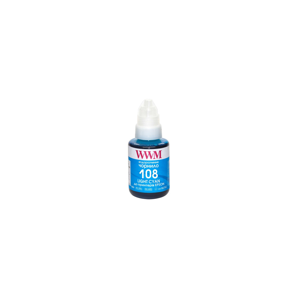 Чорнило WWM Epson L8050/L18050 140г Light Cyan KeyLock (E108LC)