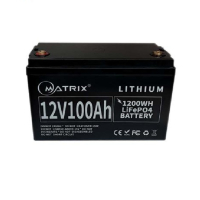 Battery LiFePo4 Matrix 12.8V-100Ah 1.28kWh (MLR 12100)