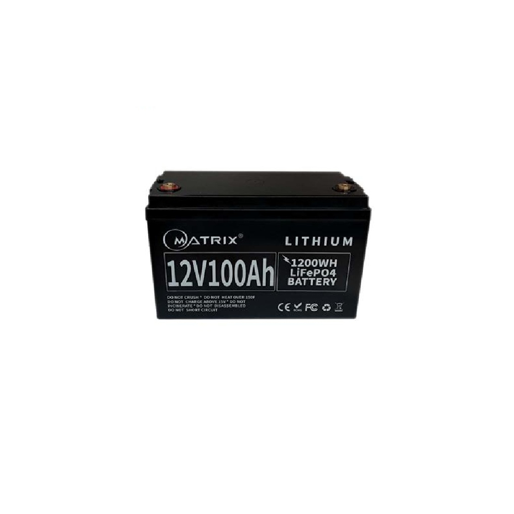 Батарея LiFePo4 Matrix 12.8V-100Ah 1,28kWh (MLR 12100)