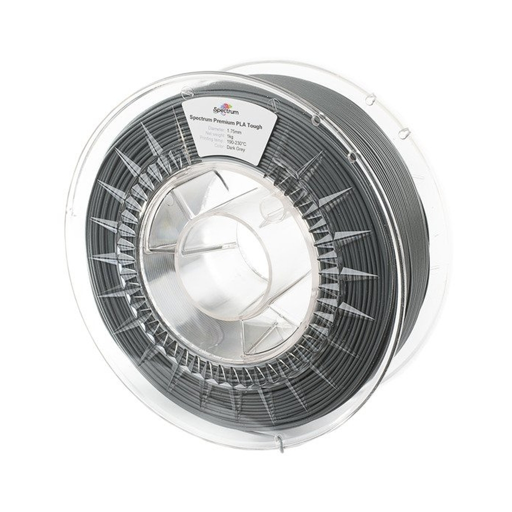 Пластик для 3D-принтера Spectrum PLA Tough 1.75mm 1kg Grey, Dark (80196)