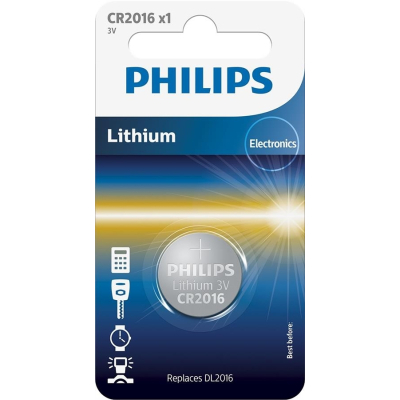 Battery PHILIPS CR2016 Lithium (CR2016/01B)