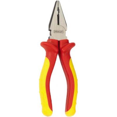 Плоскогубці Stanley MaxSteel VDE 1000V электрика, L=200мм. (0-84-002)