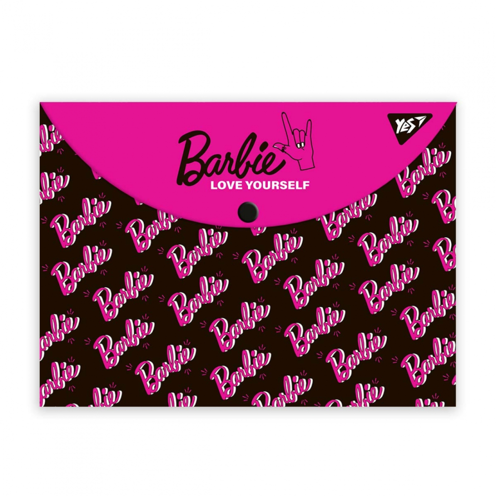 Папка - конверт Yes на кнопці А4 Barbie (492002) Папка - конверт Yes на кнопці А4 Barbie (492002)