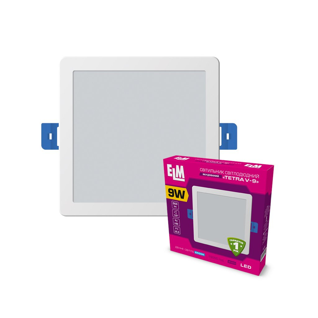 Світильник ELM Tetra V - 9 6500К (26-0062) Світильник ELM Tetra V - 9 6500К (26-0062)