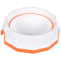 Dishes for dogs AnimAll Bowl diamond PS8007 500 ml (orange-white) (6914068020266)