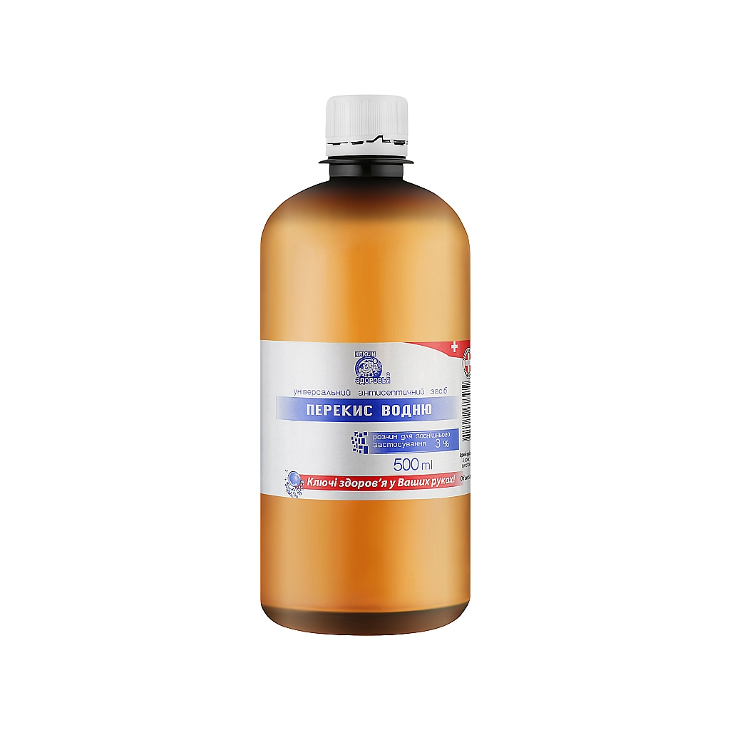 Антисептик для рук Ключі здоров'я Перекис водню 3 500 мл