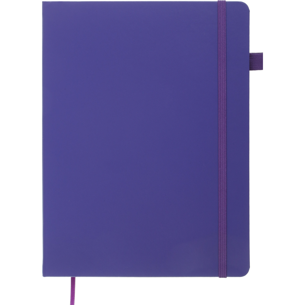 Книга записна Buromax Etalon 190x250 мм 96 аркушів в клітинку обкладинка зі штучної шкіри Фіолетова (BM.292160-07)