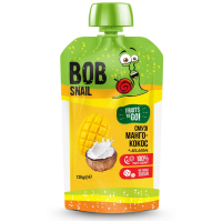 Дитяче пюре Bob Snail Равлик Боб Смузі Манго Кокос 120 г (4820219343660)