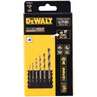 A set of DeWALT drills in a cassette for Tough Case, in Black&Gold metal, 7 pcs. (DT70828)