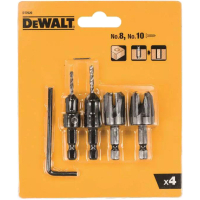 Набір фрез DeWALT по дереву 2шт + зенкер з свердлом 2шт. (DT7620)