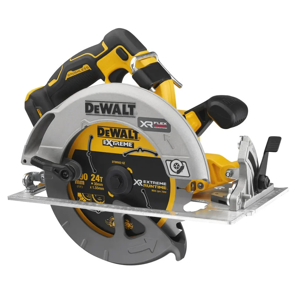 Дискова пила DeWALT 18V XR Li-lon FLEXVOLT ADVANTAGE, диск 190х30 мм, TSTAK (без АКБ та ЗП) (DCS573NT) Дискова пила DeWALT 18V XR Li-lon FLEXVOLT ADVANTAGE, диск 190х30 мм, TSTAK (без АКБ та ЗП) (DCS573NT)