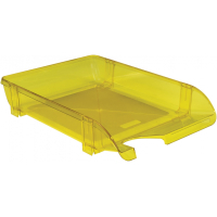Paper tray Economix horizontal plastic, lemon (E31801-25)