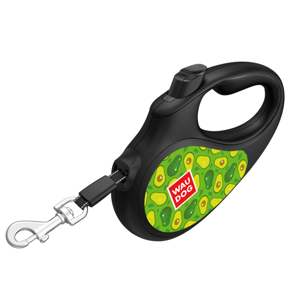 Повідець для собак WAUDOG R-leash Авокадо світловідбиваюча стрічка S 5 м (8124-0048-01)