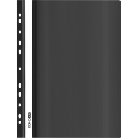 Economix A4 quick-stitch folder with perforation, "glossy" texture, black (E31510-01)