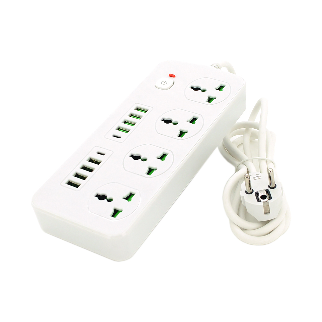 Мережевий фільтр живлення Voltronic TВ-Т91, 4роз, 8*USB+2PD White (ТВ-Т91-White) Мережевий фільтр живлення Voltronic TВ-Т91, 4роз, 8*USB+2PD White (ТВ-Т91-White)
