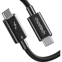 Дата кабель USB-C to USB-C 0.8m USB 4 100W 8K HDR Choetech (A3010)