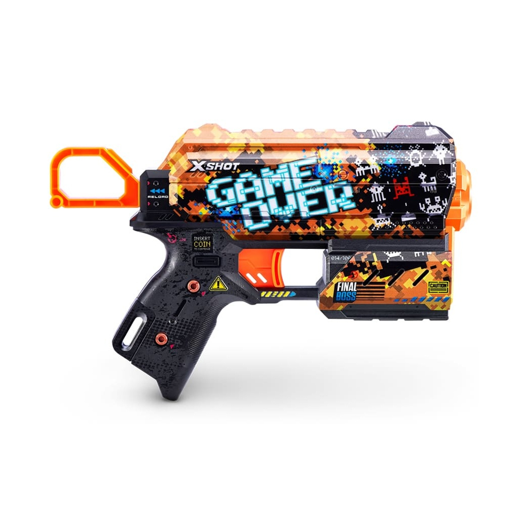 Іграшкова зброя Zuru X-Shot Швидкострільний бластер Skins Flux Game Over (8 патронів) (36516E)
