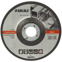 Круг зачистний Sigma по металу 125x6.0x22.2мм, 12200об/хв (1931311)