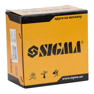 Круг зачистний Sigma по металу 125x6.0x22.2мм, 12200об/хв (1931311)